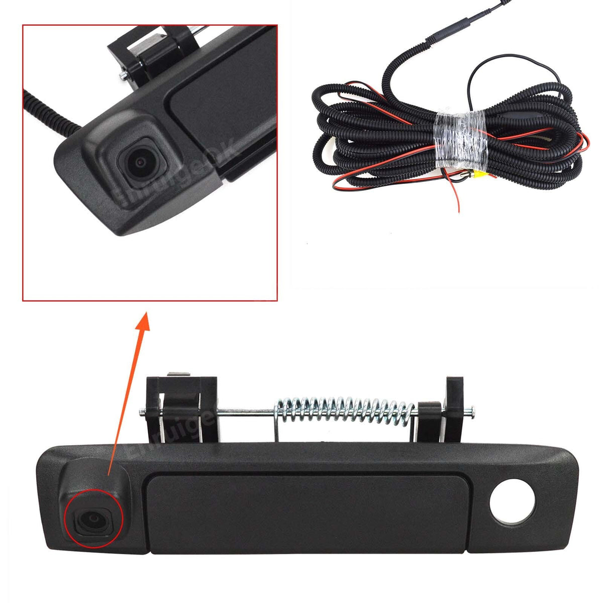 Tailgate Handle Backup Rear View Camera for Ford Ranger Mazda BT50 + 7'' Monitor3