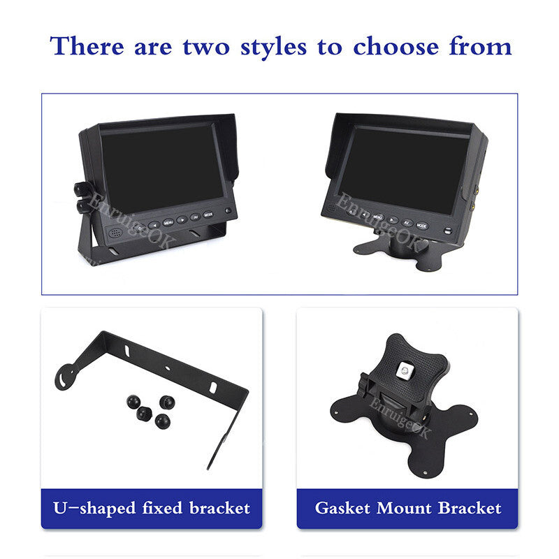 Motorhome Van Dual Rear View Reversing Camera Kit for Commercial Vehicles10