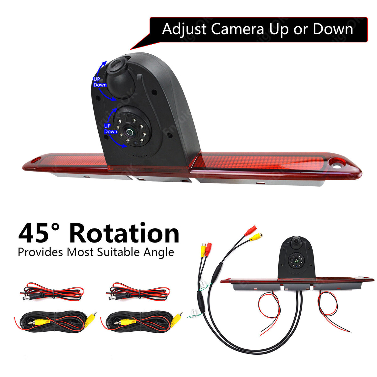 7" Monitor Dual Reversing Backup Camera Kit For Mercedes Sprinter/VW Crafter18