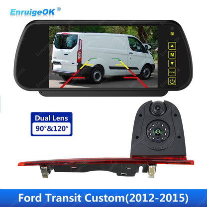 3rd Brake Light Backup Camera and Monitor Kit for Ford Transit Custom 2012-20150
