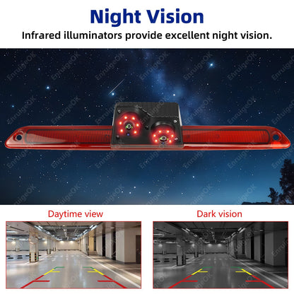 For Mercedes Sprinter VW Crafter Dual Rear View Brake Light Reversing Camera Kit6