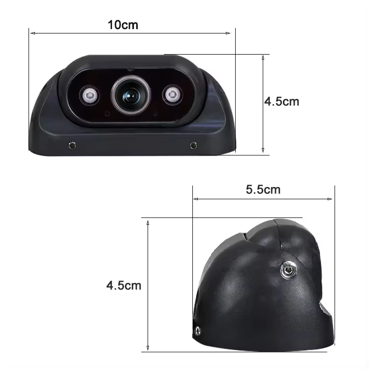 4Pin Rear View Backup Camera For Bus Truck Van RV IR Night Vision Waterproof6