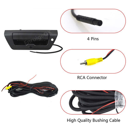 Tailgate Handle Rear View Backup Camera for Ford F150 2015-2018 & 4.3'' Monitor8