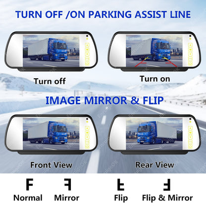 7'' Monitor Brake Light Rear View Backup Camera For Ford Transit Van AHD 1080P16
