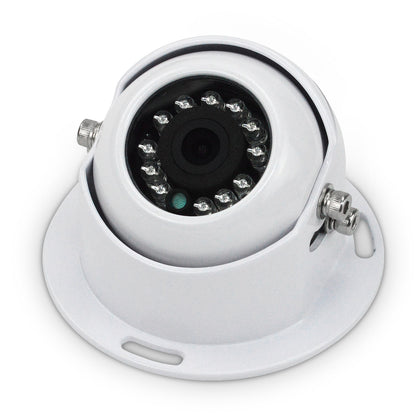 White 4 PIN Heavy Duty Caravan IR Colour Reversing Rear view Camera 9V-36V Bus10