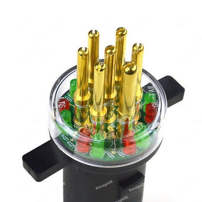 7-Way Round Pin Tractor Plug Tester Trailer Circuit Tractor Trailer #7865L10