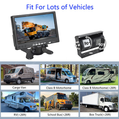 Motorhome Van Dual Twin Commercial Reversing Reverse Rear View Parking Camera1