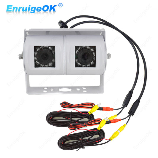 Motorhome Van Dual Twin Commercial Reversing Reverse Rear View Parking Camera0