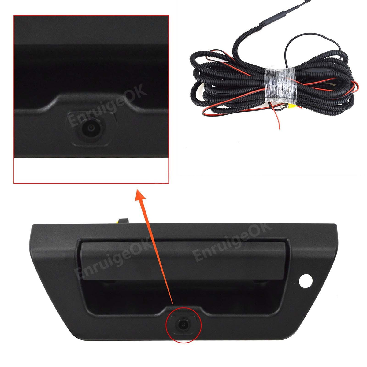 Tailgate Handle Rear View Backup Camera for Ford F150 2015-2018 & 4.3'' Monitor7