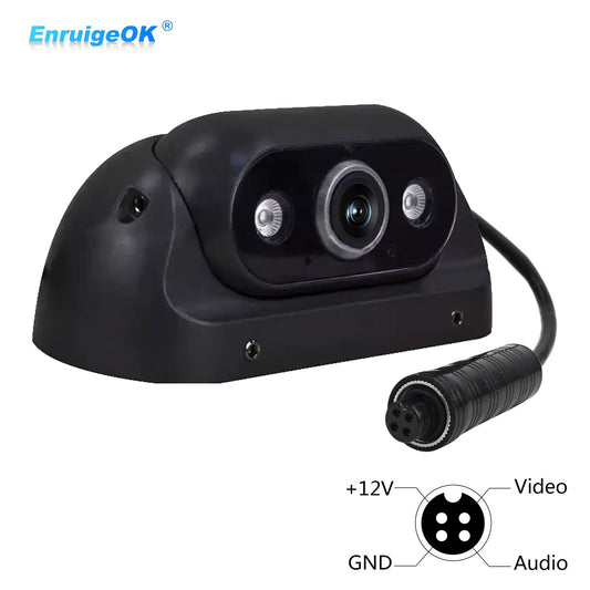 4Pin Rear View Backup Camera For Bus Truck Van RV IR Night Vision Waterproof0
