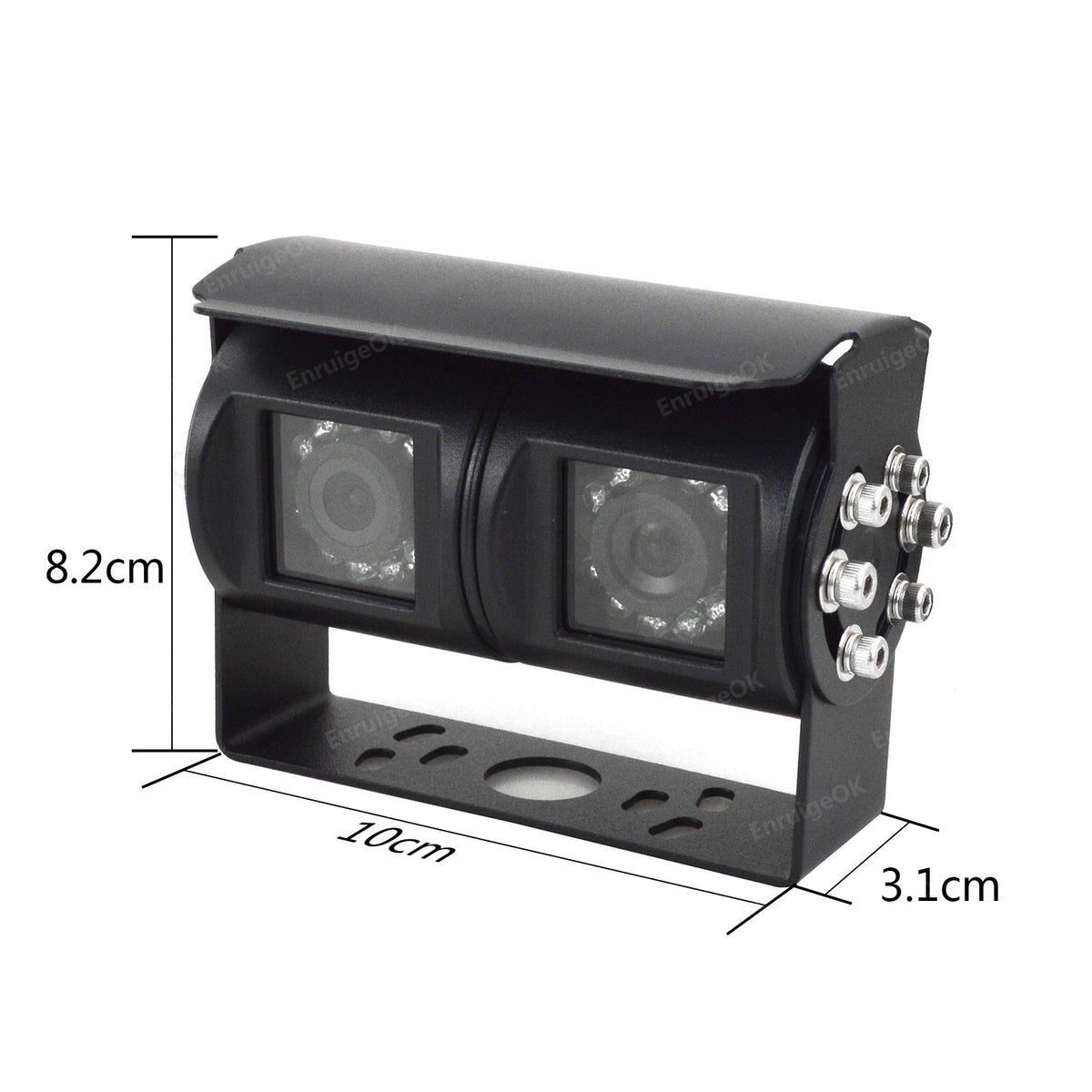 Motorhome Van Twin Reversing Camera&DVR 6.86" Dual Split Rear View Monitor Black14