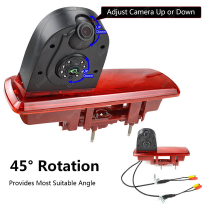 Dual Lens Rear Brake Light Reversing Camera Kit for Opel Vivaro Renault Trafic 38