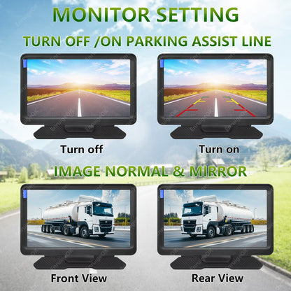 7" Monitor Dual Rear Brake Light Reverse Camera for Mercedes Sprinter VW Crafter11