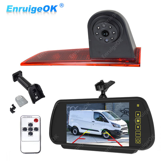 For Ford Transit Custom 2012-2015 Brake Light Reverse Camera & 7" Mirror Monitor0