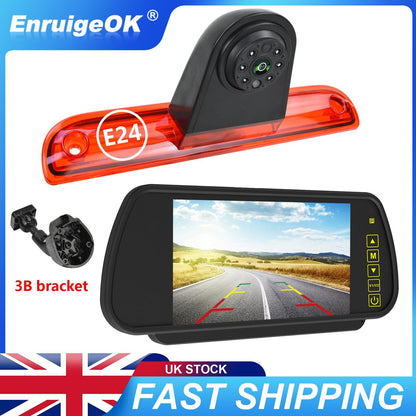 For Vauxhall Movano Citroen Relay Rear Brake Light Reversing Camera &7'' Monitor0