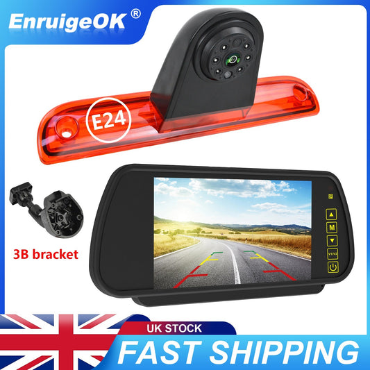 For Vauxhall Movano Citroen Relay Rear Brake Light Reversing Camera &7'' Monitor0