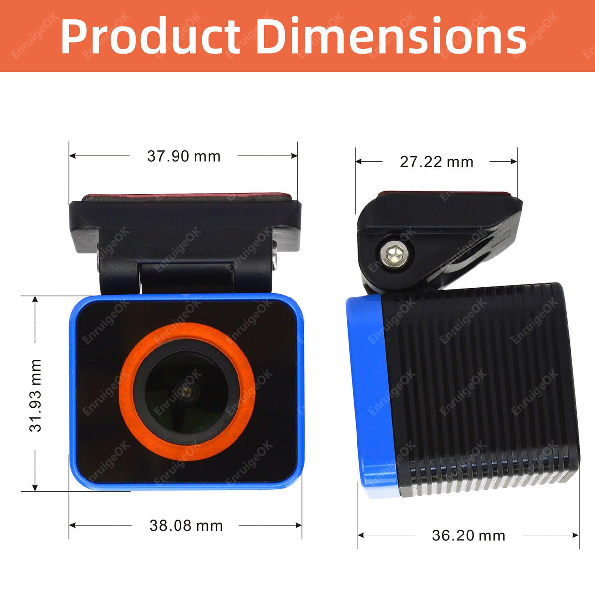 Brake Light Reversing Camera For VW Caddy MK4 (2020-2024) & 6.86" Split Monitor22