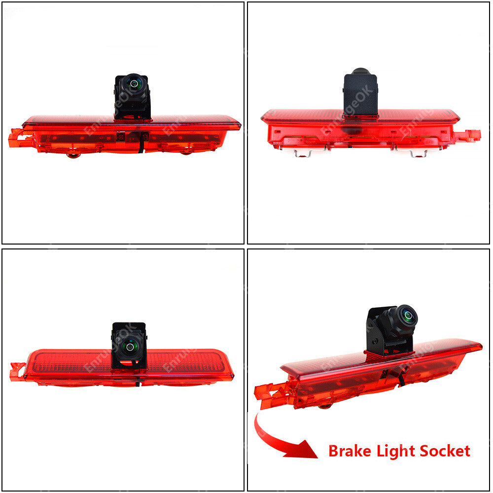 VW Caddy Brake Light Reverse Camera 2003 - 2015 & 5-inch HD Monitor3
