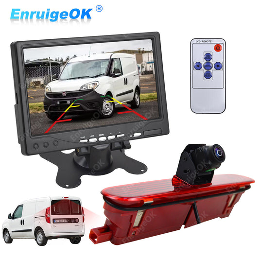 Vauxhall Combo Fiat Doblo Brake Light Reversing Camera + 7" Dash Monitor Kit0