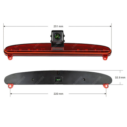 For IVECO DAILY 6th Gen Wireless Rear Brake Light Reversing Camera &Monitor Kit11