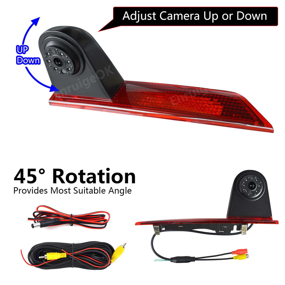 For Ford Transit Custom 2012-2015 Double Door Brake Light Parking Reverse Camera6