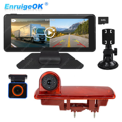 6.86" Monitor & Brake Light Reversing Camera for Vauxhall Vivaro Renault Trafic0
