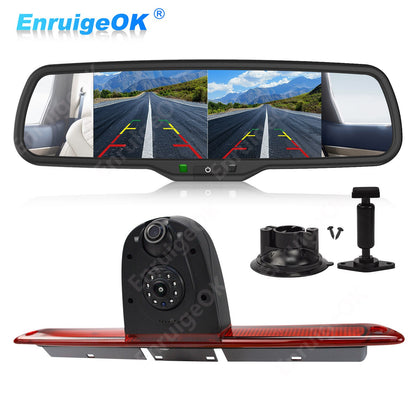 For Mercedes Sprinter Brake Light Reversing Camera &Dual Rear View Split Monitor0