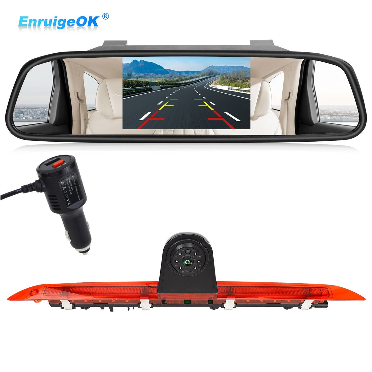 Brake Light Rear View Camera for Mercedes-Benz V-Class V260 V260L & 4.3" Monitor0