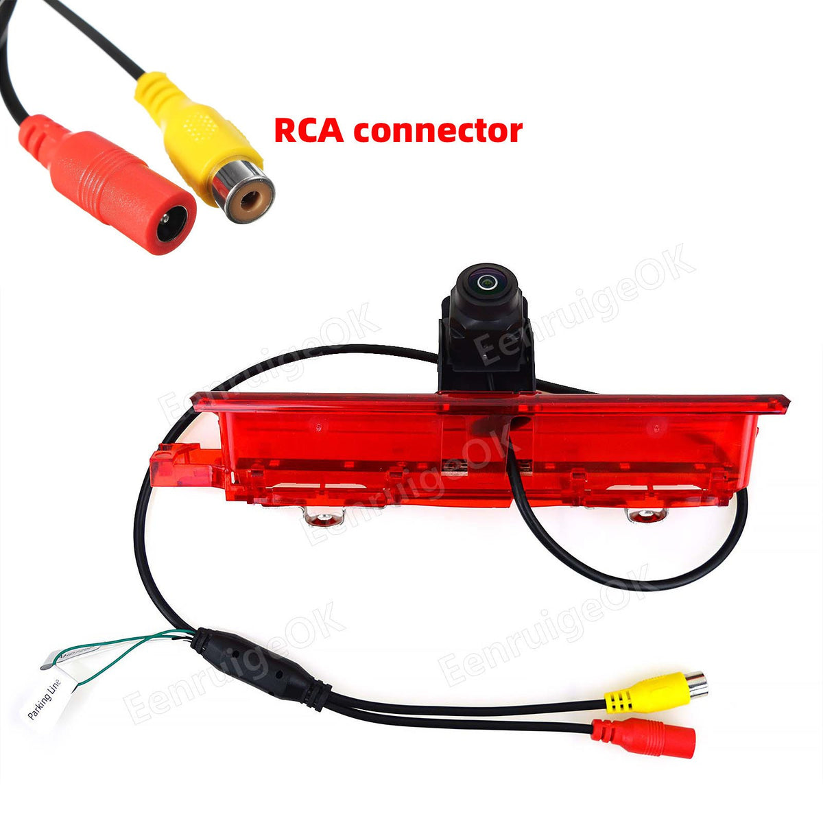 6.86" Split-Screen DVR Monitor & Brake Light Reversing Camera For VW Caddy MK37