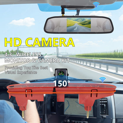 Wireless Rear Reverse Camera Kit For Citroen Berlingo Peugeot Partner Mk2 Mk32