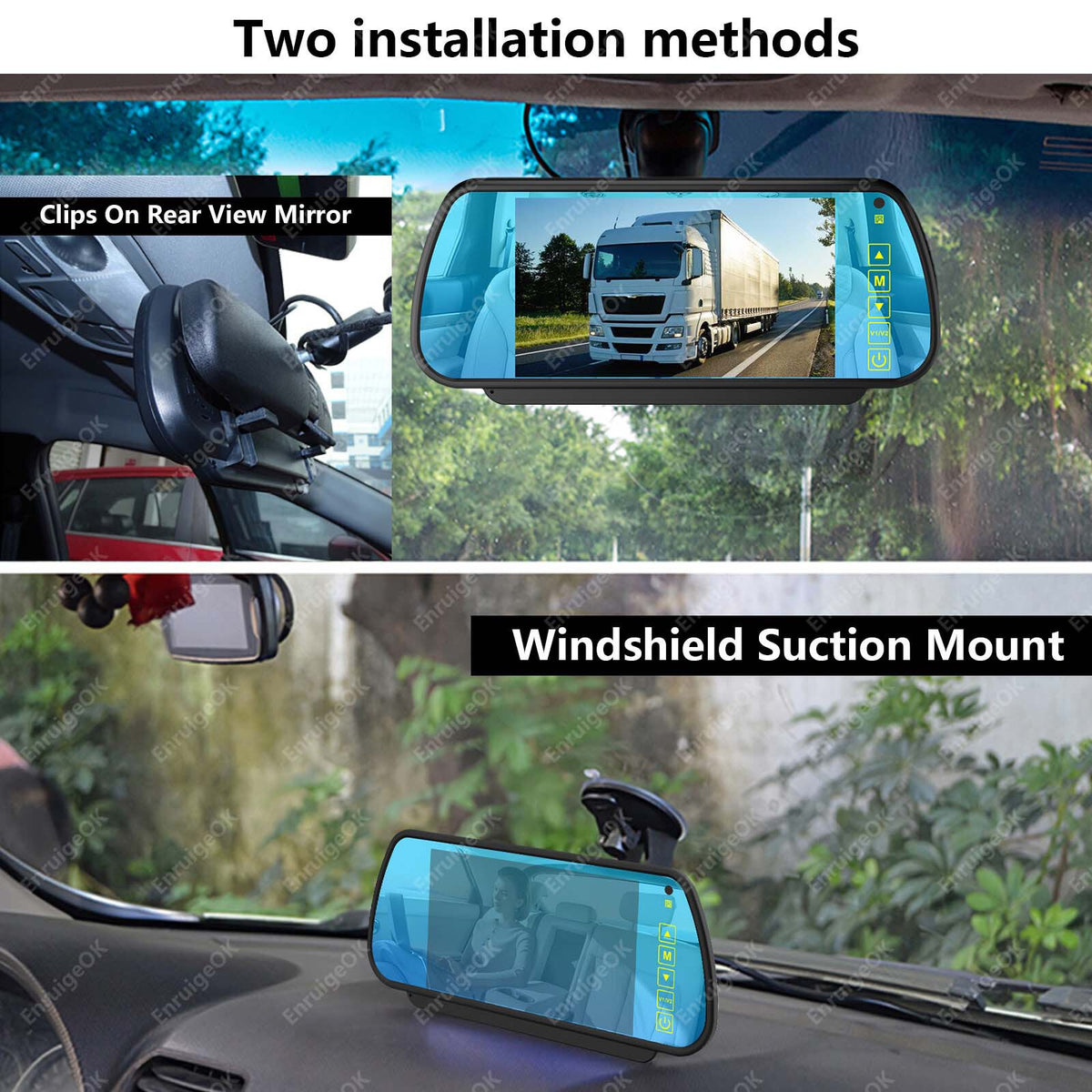 7" Monitor Double Door 3rd Brake Light Reverse Camera For Ford Transit Custom11