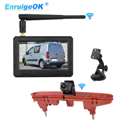Wireless Rear Reversing Camera Kit For Peugeot Partner Citroen Berlingo Mk2 Mk30