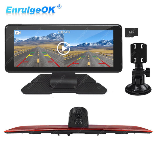 Dual Brake Light Reversing Camera for Maxus Deliver 9 & 6.86" DVR Split Monitor0
