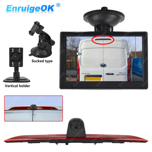 Rear Brake Light Reversing Camera for Maxus Deliver 9 & 5" Suction Monitor Kit0