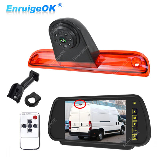 Rear Brake Light Reversing Camera Kit for Peugeot Boxer Fiat Ducato &7'' Monitor0
