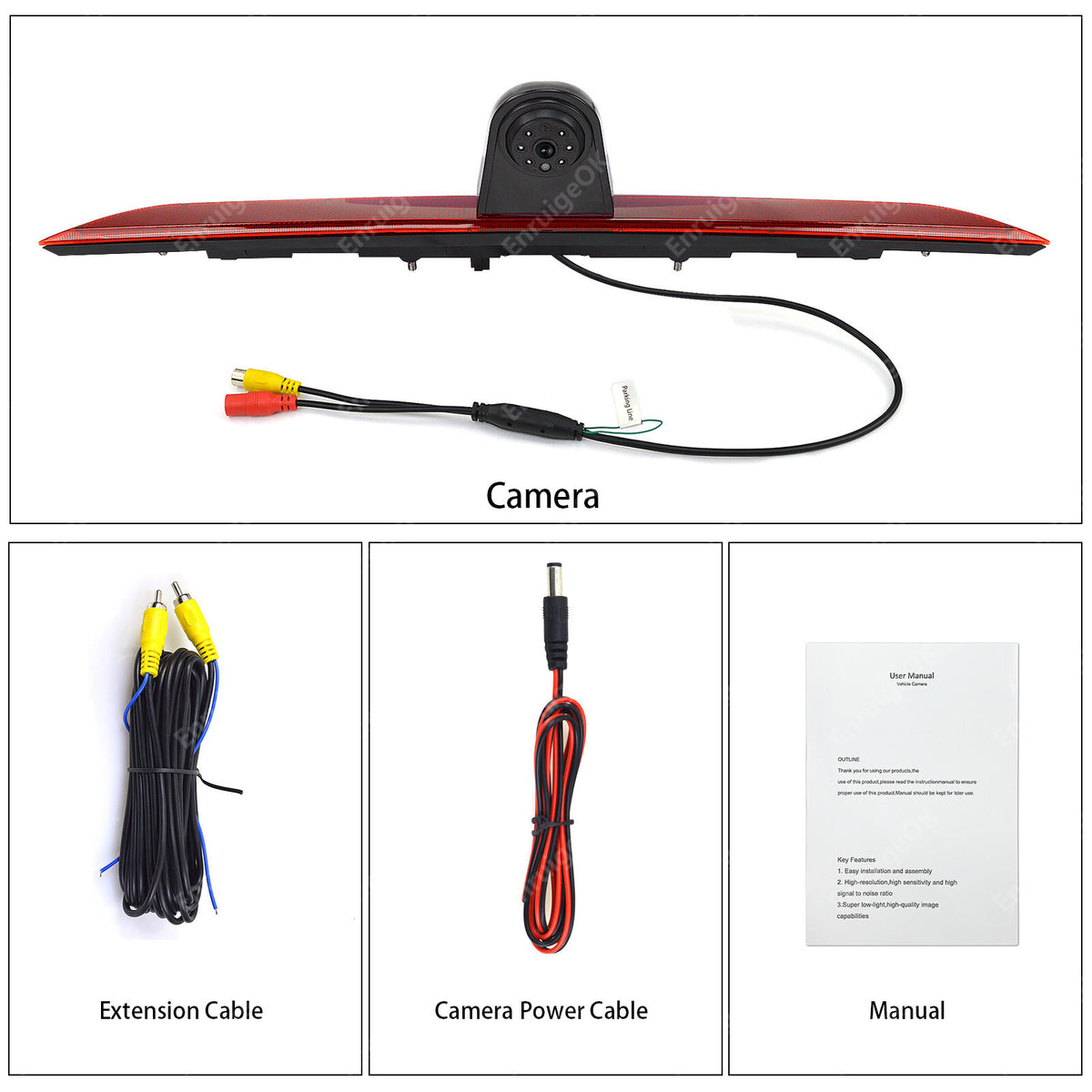 Rear Brake Light Reversing Camera for Maxus Deliver 9 e Deliver 9 2020-202416