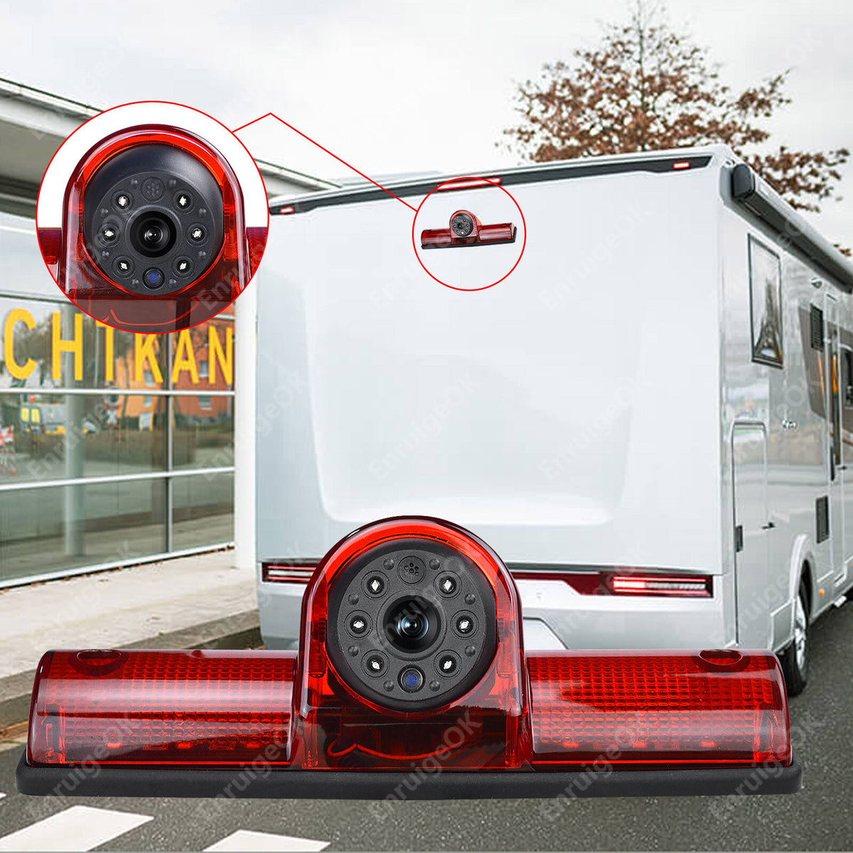 High Level Mount Universal Brake Light Reversing Camera for Motorhomes Vans2