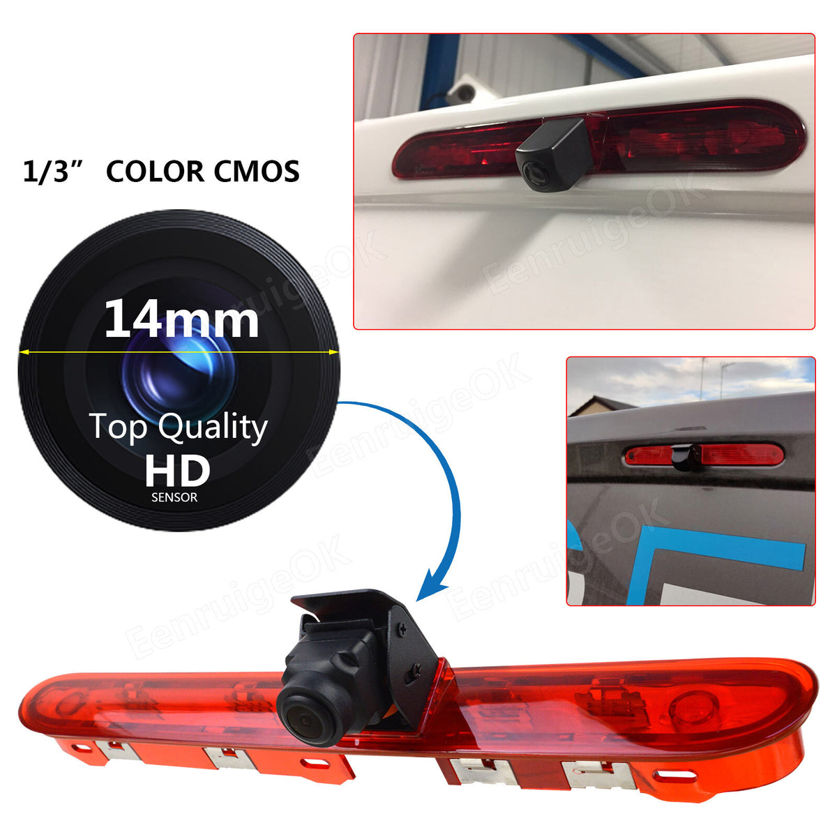 7" Mirror Monitor Brake Light Reverse Camera for Peugeot Expert Citroen Dispatch11