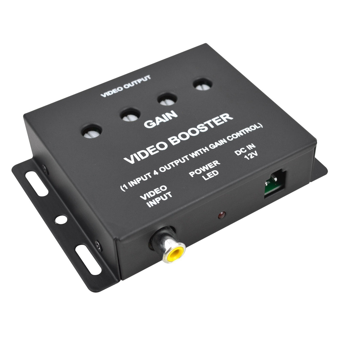1-Input to 4-Outputs 4 Channels RCA Video Signal Booster Splitter In-Car Monitor6
