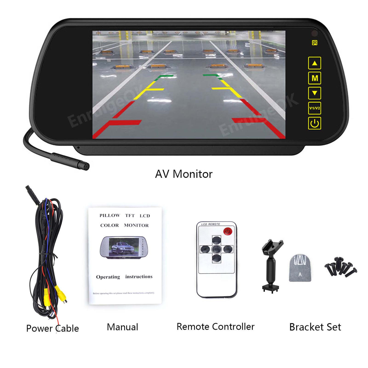 Dual Rear View Reverse Camera Kit for Mercedes Benz Sprinter Van Roof Mount20