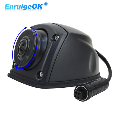 Black 4PIN Forward/Side View Camera 5 IR LEDs Waterproof 9-35v Truck Caravan Rv0