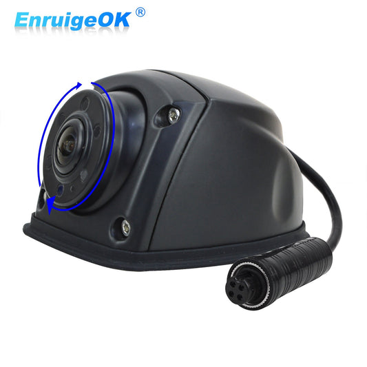 Black 4PIN Forward/Side View Camera 5 IR LEDs Waterproof 9-35v Truck Caravan Rv0