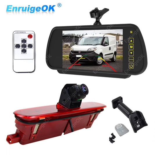 7" Monitor Rear Brake Light Reversing Camera For Fiat Doblo Vauxhall Combo0