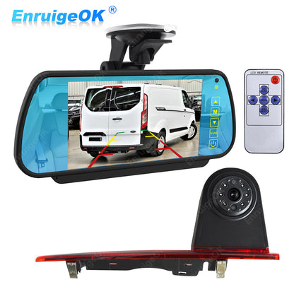 7" Monitor Door Brake Light IR Rear View Reverse Camera For Ford Transit Custom0