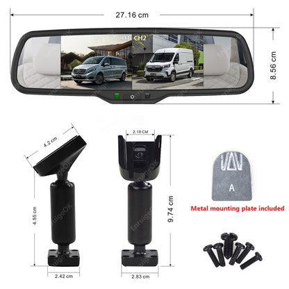 Rear Brake Light Reversing Camera for Ford Transit 350 MK8 & Dual Split Monitor14