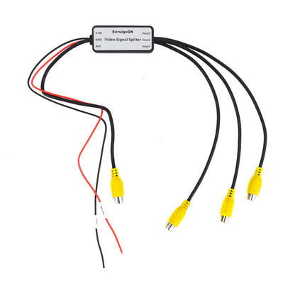 12V 1 to 3  Car DVD TV Video Monitor RCA Splitter Amplifier Booster Distribution3