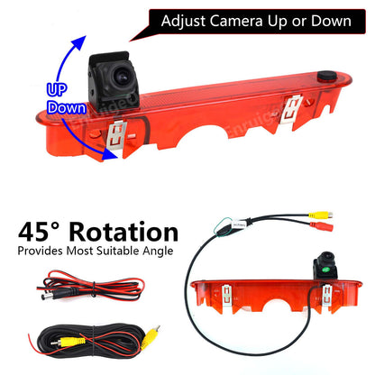 7" Mirror Monitor Brake Light Reversing Camera For Renault Kangoo Mercedes Citan17