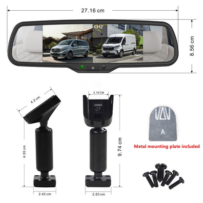 Citroen Relay Fiat Ducato Brake Light Reversing Camera + 6.86" Dual Split Screen17