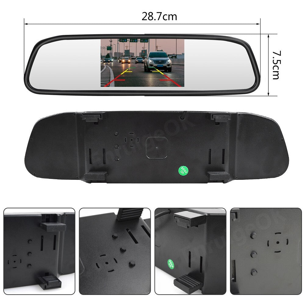 Tailgate Handle Rear View Backup Camera for Ford F150 2015-2018 & 4.3'' Monitor12