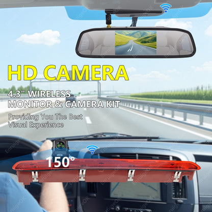 Wireless Kit For VW Transporter Caddy MK4 Reverse Camera Brake Light T6 Tailgate1